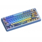 Artists 104+18 Clear PC+PBT Dye-subbed Pudding Jelly Keycaps Set MSA Profile Mechanical Keyboard